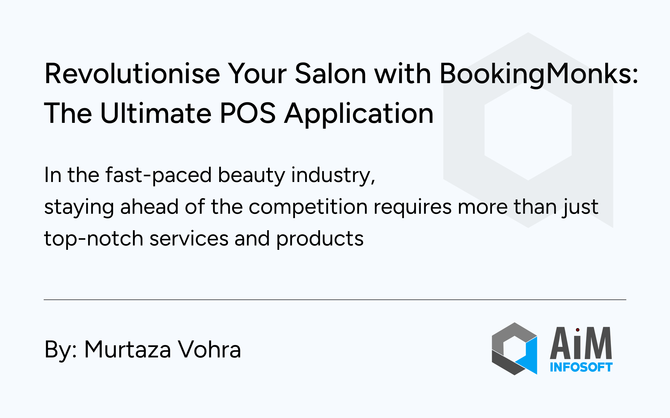Revolutionize Your Salon with BookingMonks: The Ultimate POS Application